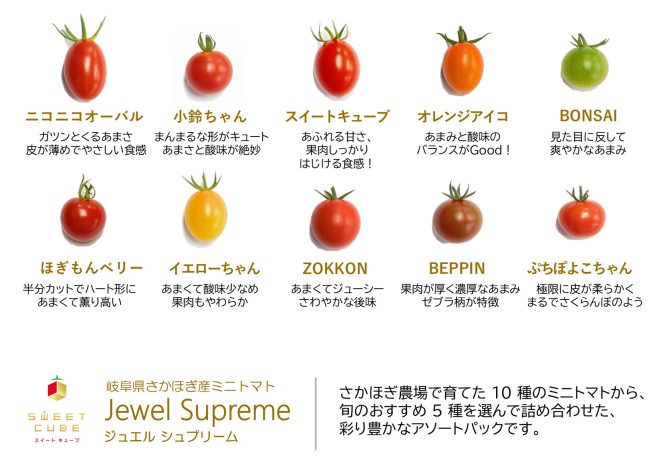 岐阜県さかほぎ産ミニトマト ジュエルシュプリーム